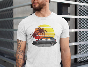 Grey VW Golf MK2 Unisex T-Shirt Without Text